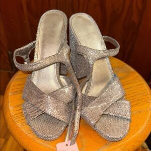 Michael Kors Glittering Silver Heels
